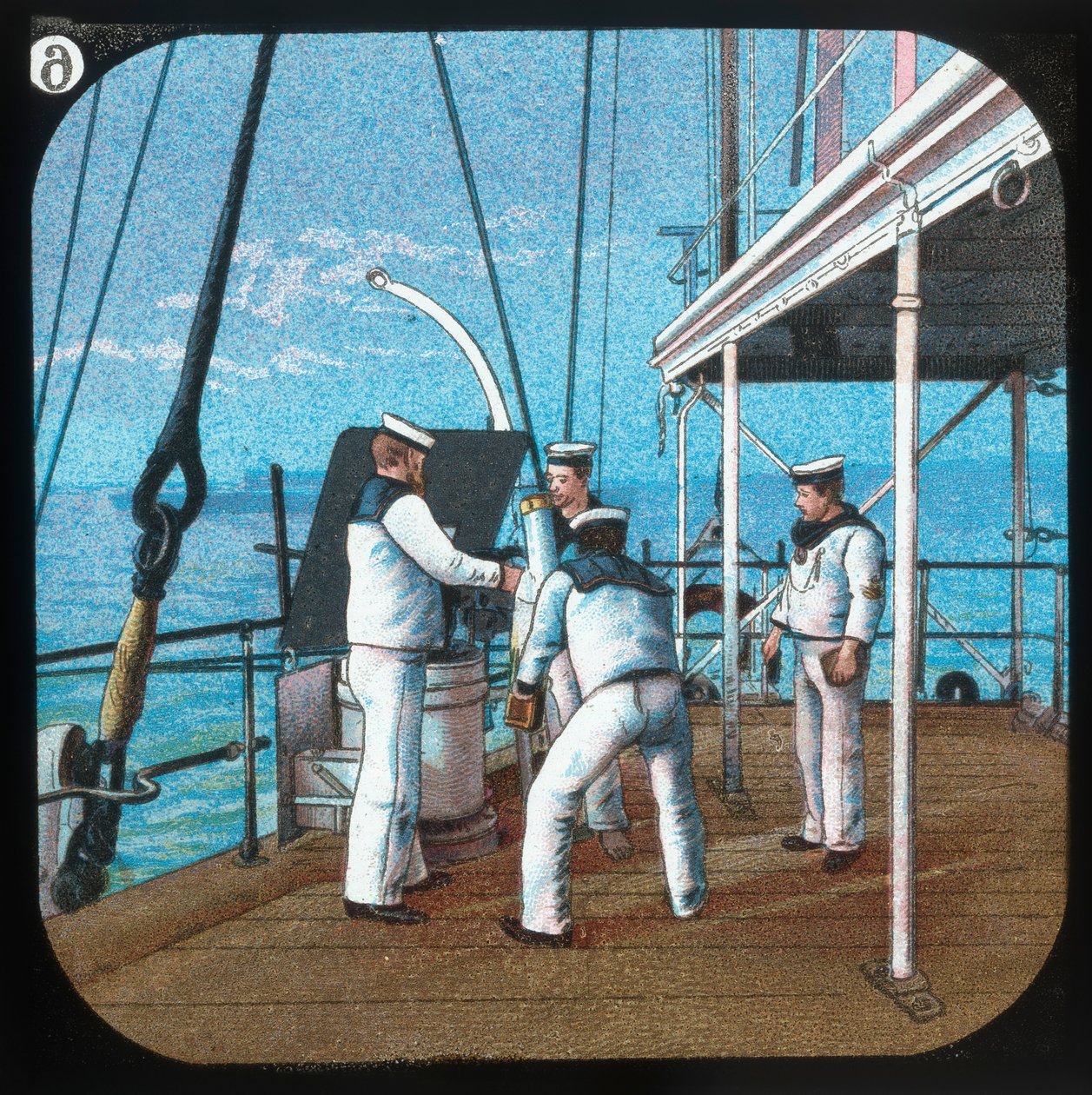 Trabalhando com 3 libras - HMS Blake, c1900. de Unbekannt