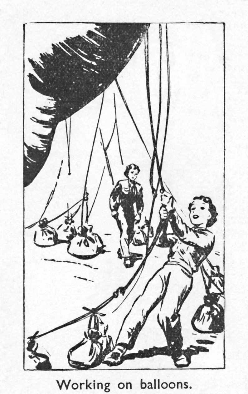 Trabalhando em balões, 1940 de Unbekannt