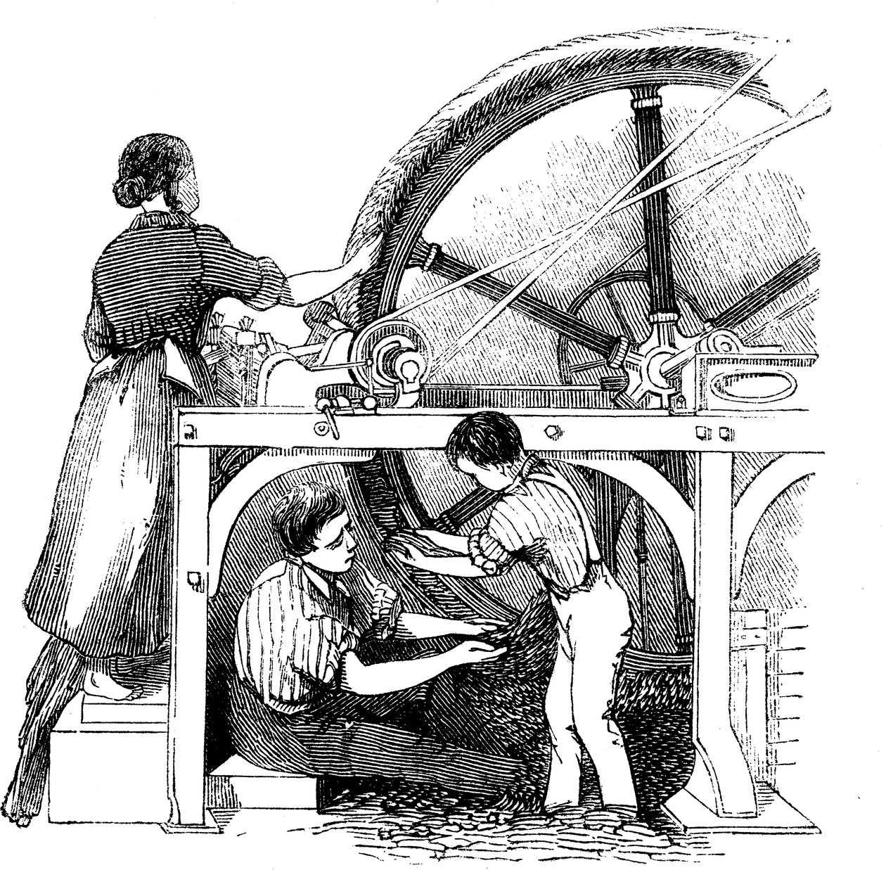 Fabricação em pior estado, c1845 de Unbekannt