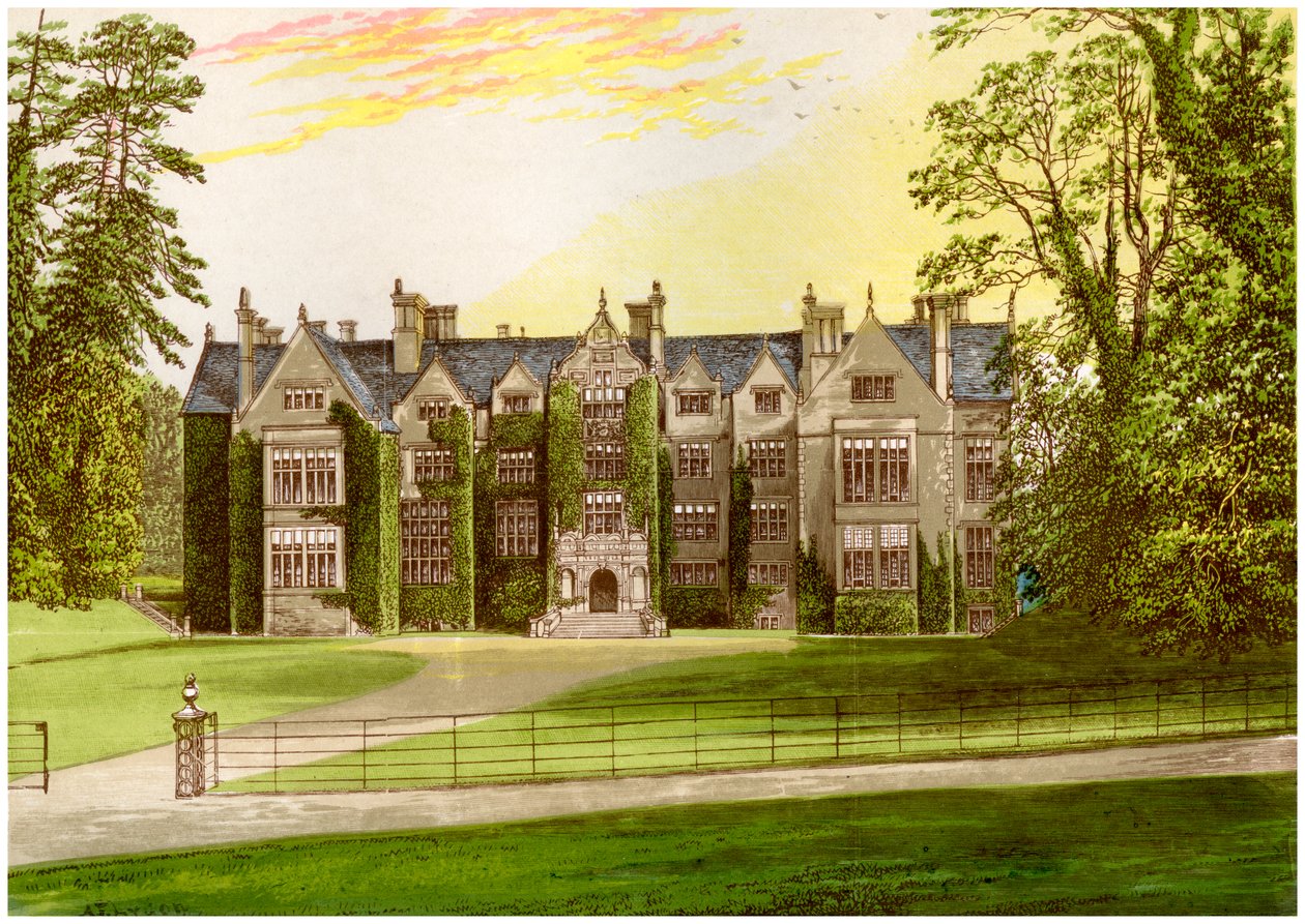 Abadia de Wroxton, Oxfordshire, casa da família North, c1880 de Unbekannt