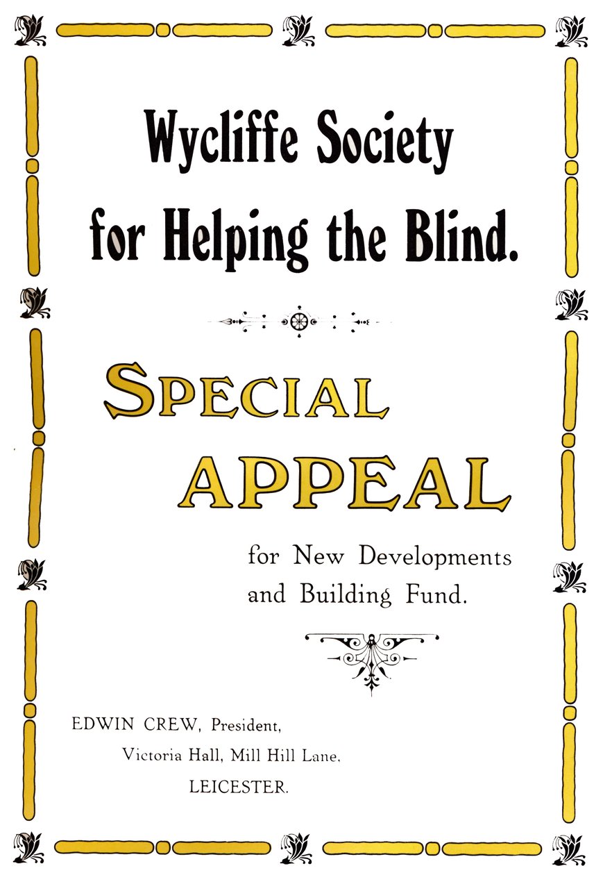 Sociedade Wycliffe para ajudar os cegos, 1919 de Unbekannt