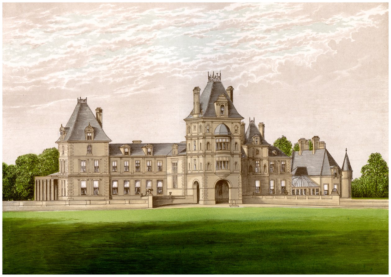 Wynnstay, Denbighshire, País de Gales, casa do Barão Williams-Wynn, c1880 de Unbekannt