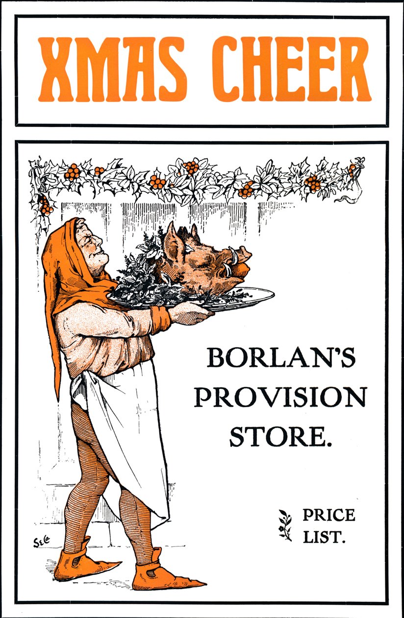 Elogio do Xmas - loja de provisões de Borlans, 1909. de Unbekannt