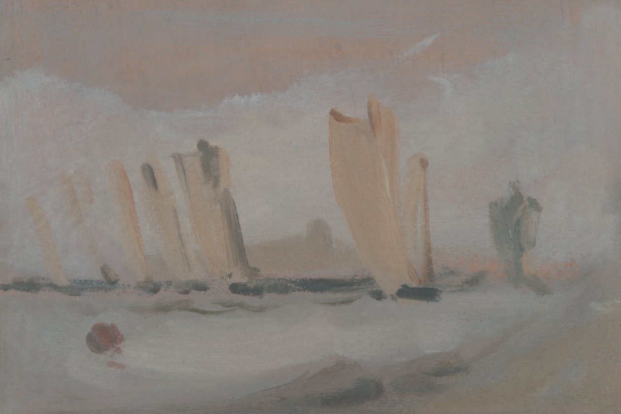 Corrida de Iates no Solent, ca. 1827. de Unbekannt