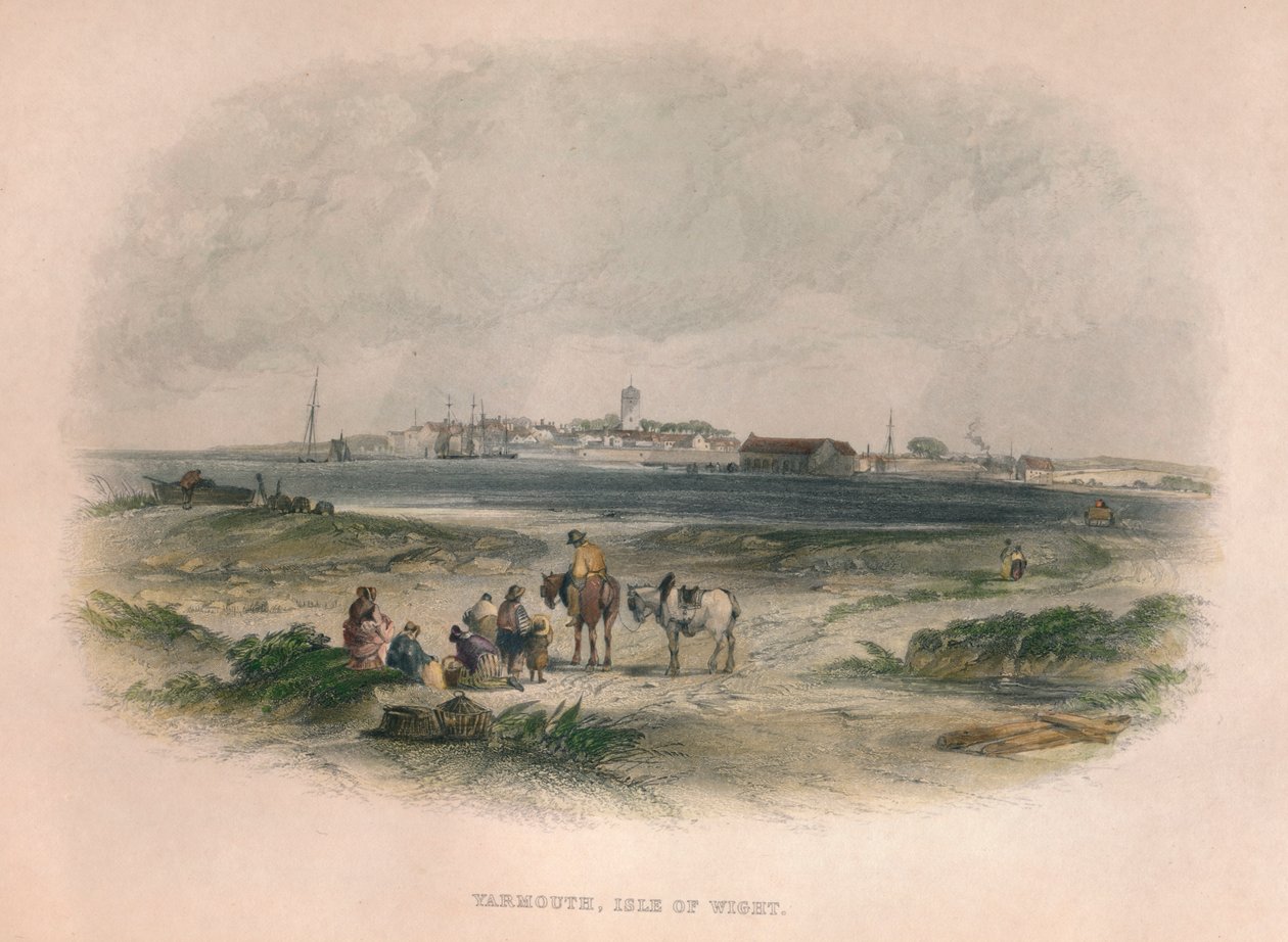 Yarmouth, Ilha de Wight, século XIX. de Unbekannt