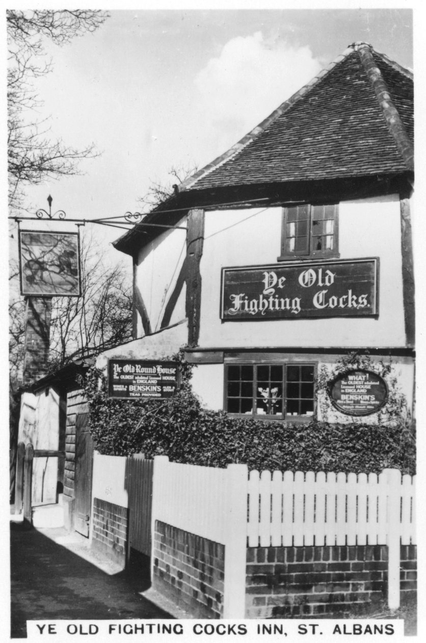 Ye Old Fighting Cocks Inn, St. Albans, Hertfordshire, 1937 de Unbekannt