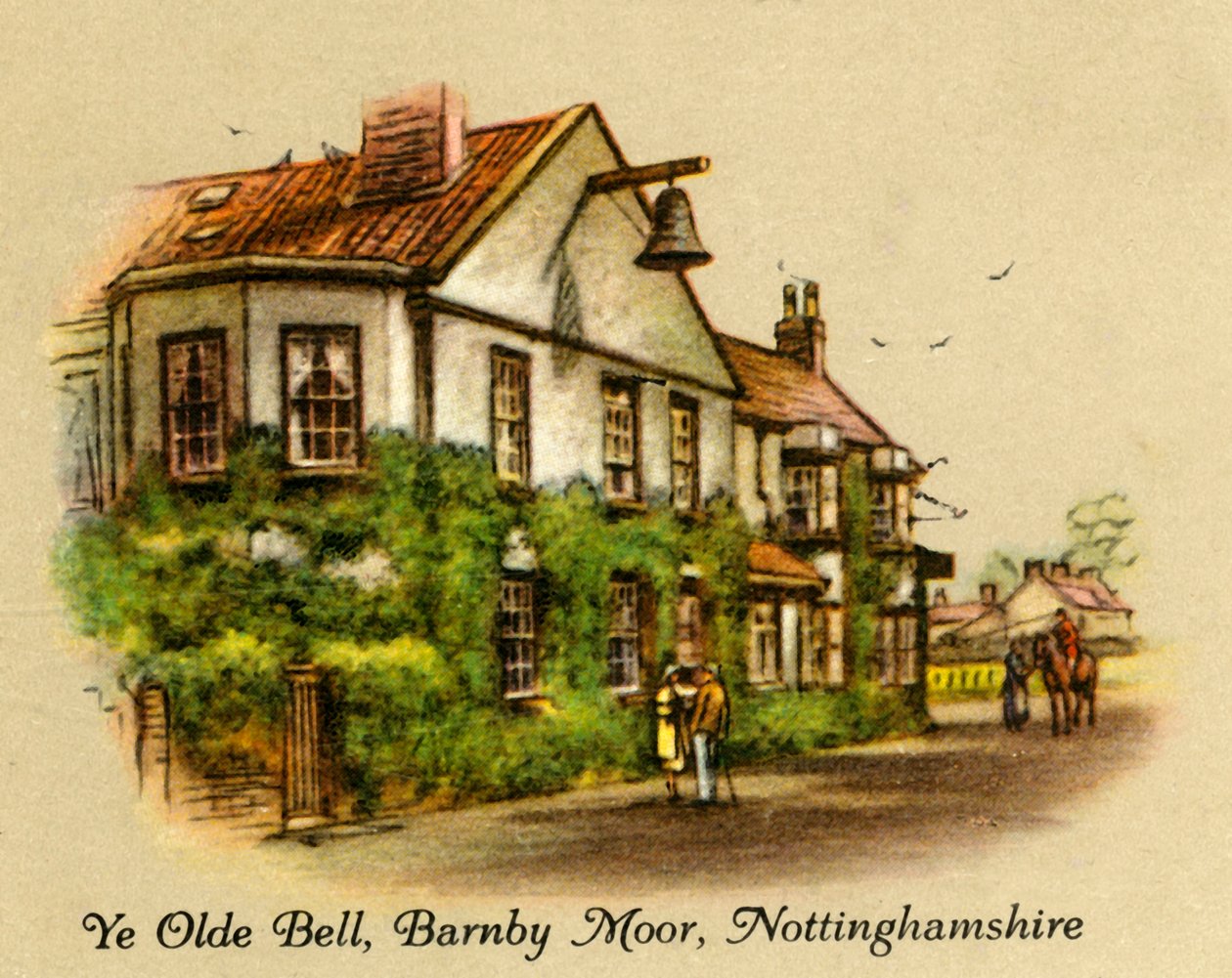 Ye Olde Bell, Barnby Moor, Nottinghamshire, 1936. de Unbekannt