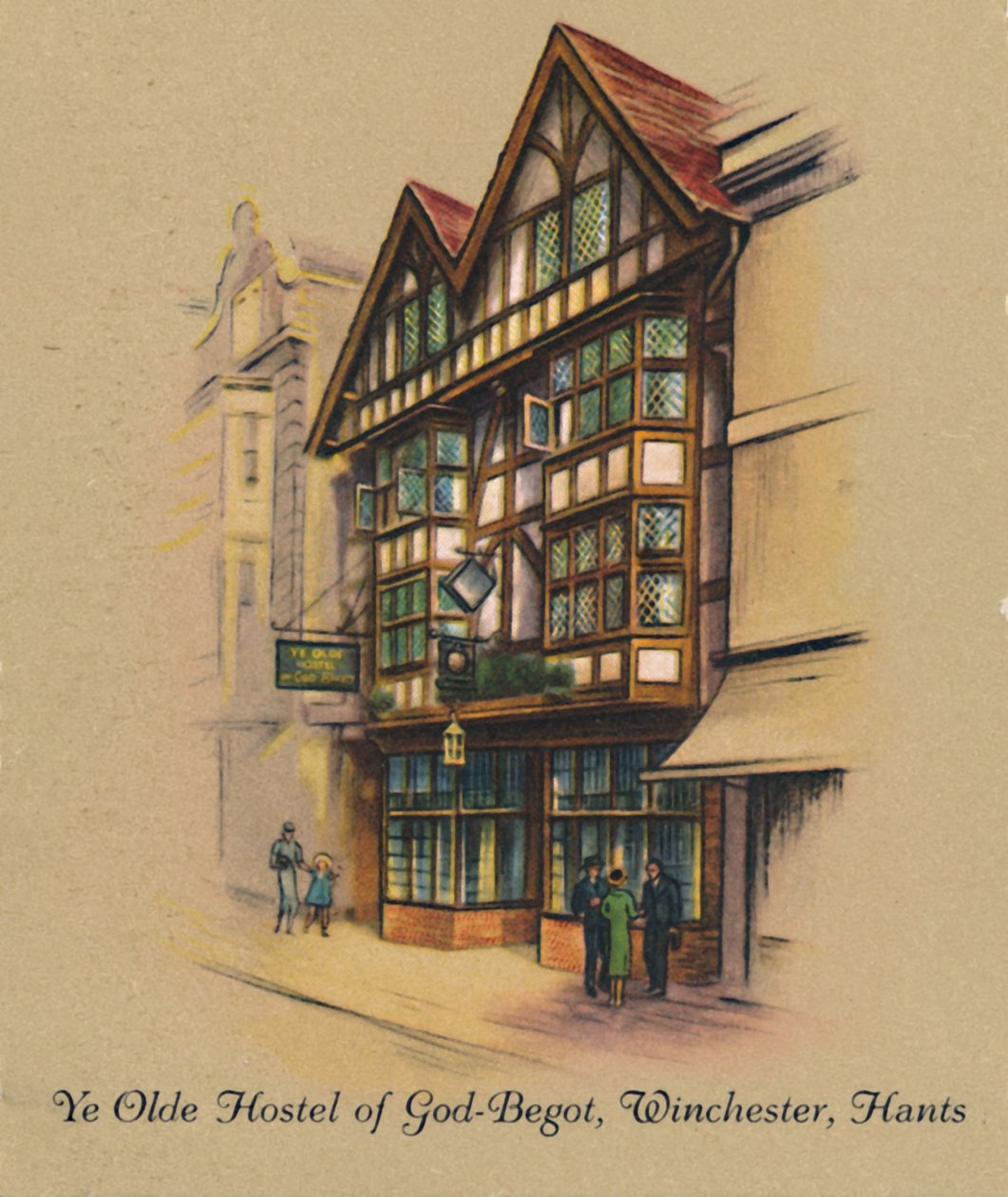 Ye Olde Albergue de Deus-Gerado, Winchester, Hants, 1939 de Unbekannt