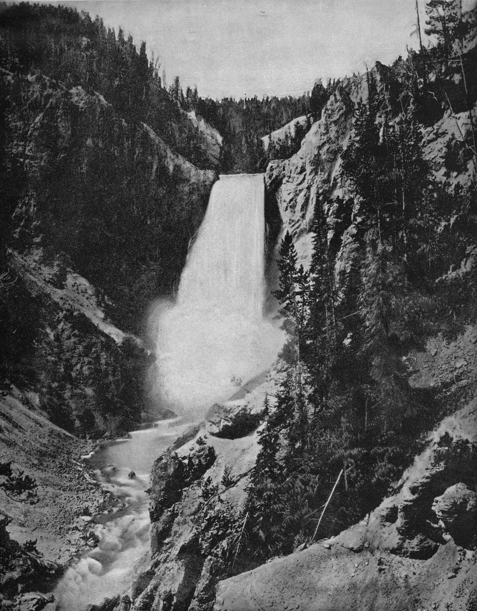 Quedas de Yellowstone, Wyoming, c1897. de Unbekannt
