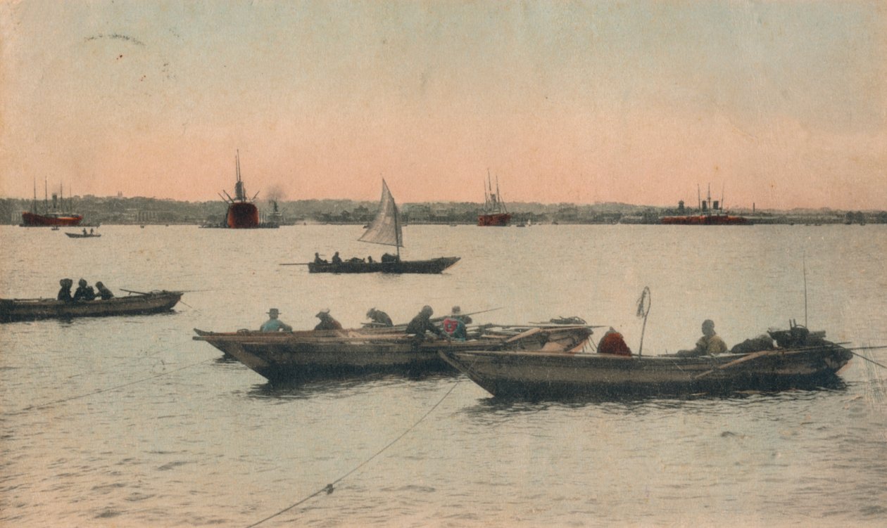 Porto de Yokohama, Japão, c1918 de Unbekannt