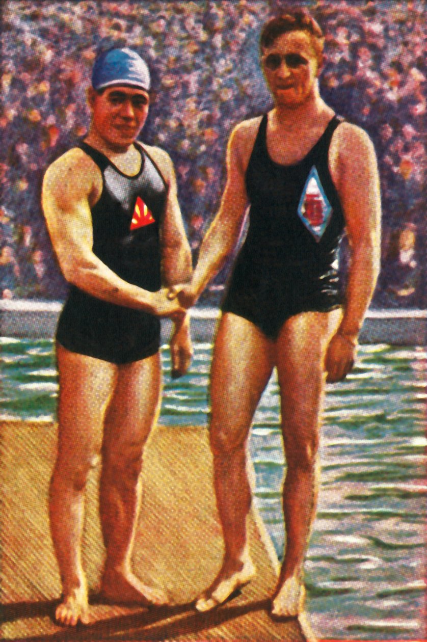 Yoshiyuki Tsuruta e Erich Rademacher, 1928. de Unbekannt