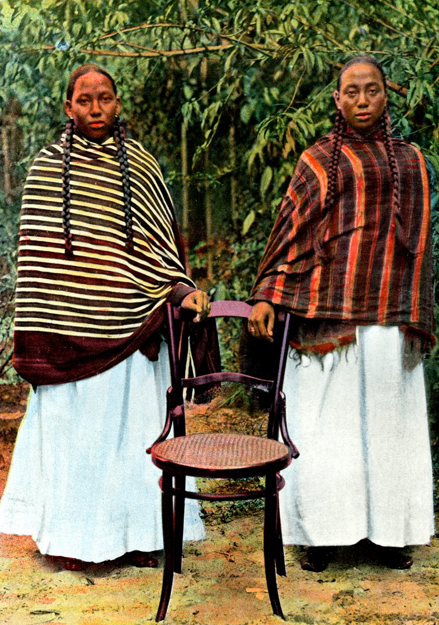 Mulheres jovens Hova, Madagascar, final do século XIX de Unbekannt