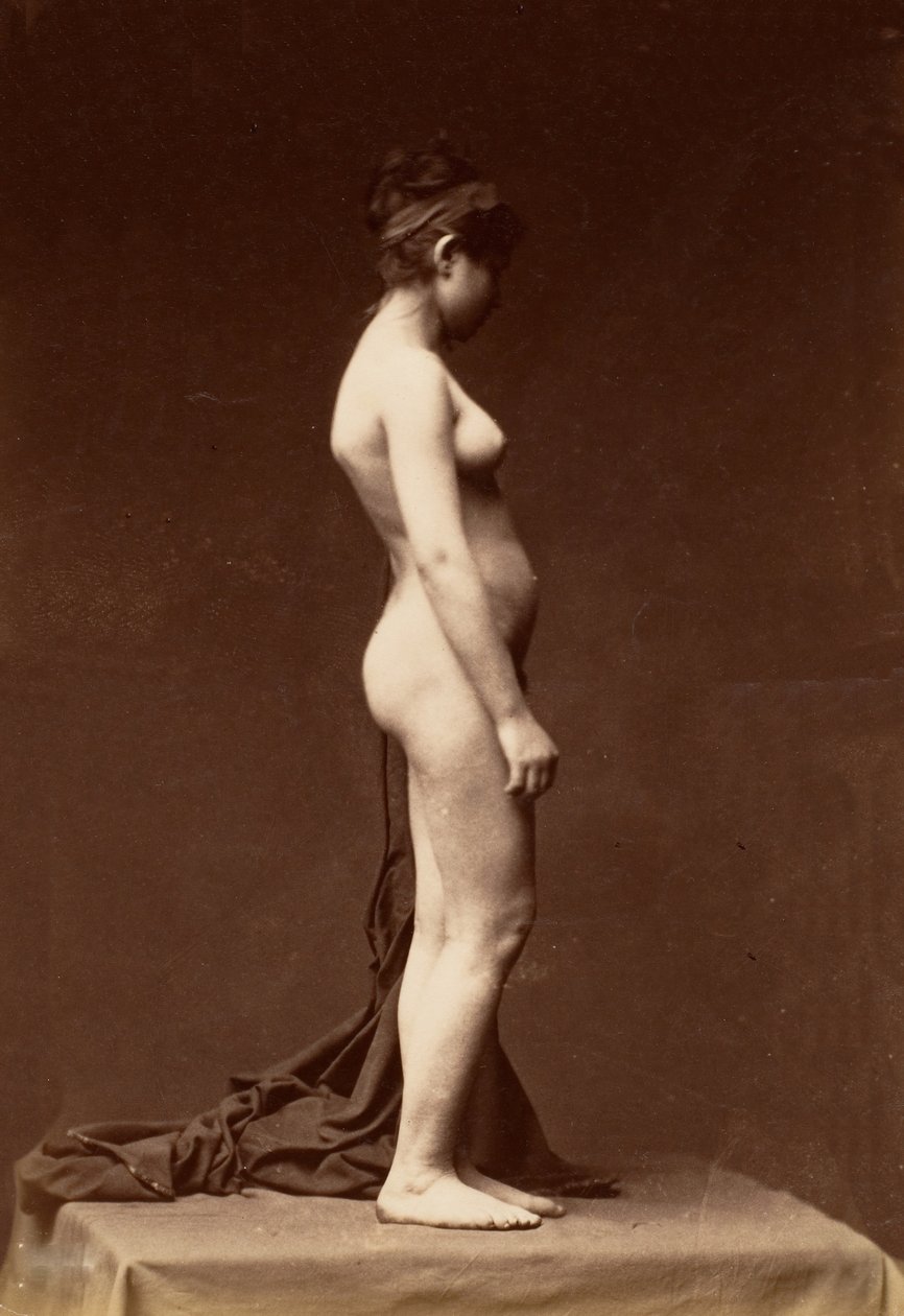 [Jovem, Nua, Figura Completa de Perfil], década de 1860. de Unbekannt