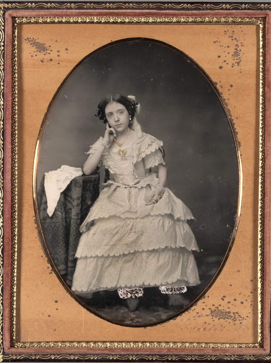 Jovem em Bloomers, c. 1855 de Unbekannt