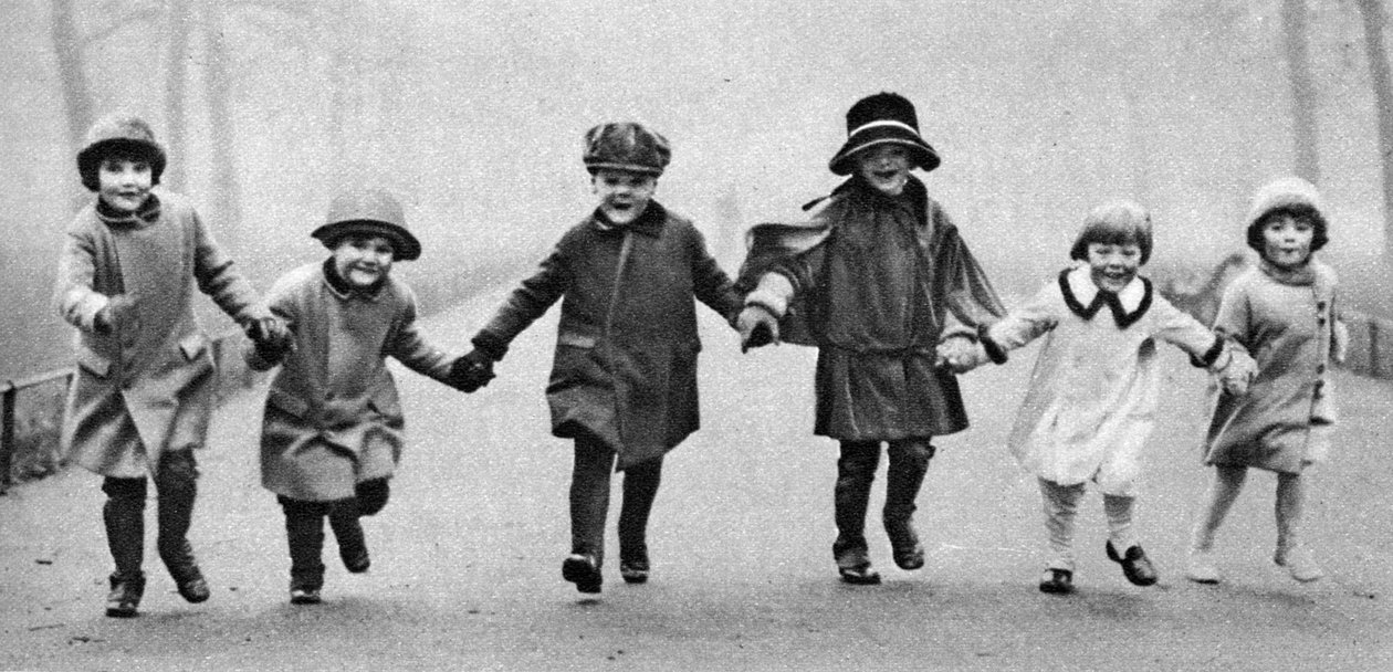 Crianças pequenas em Hyde Park, Londres, 1926-1927 de Unbekannt