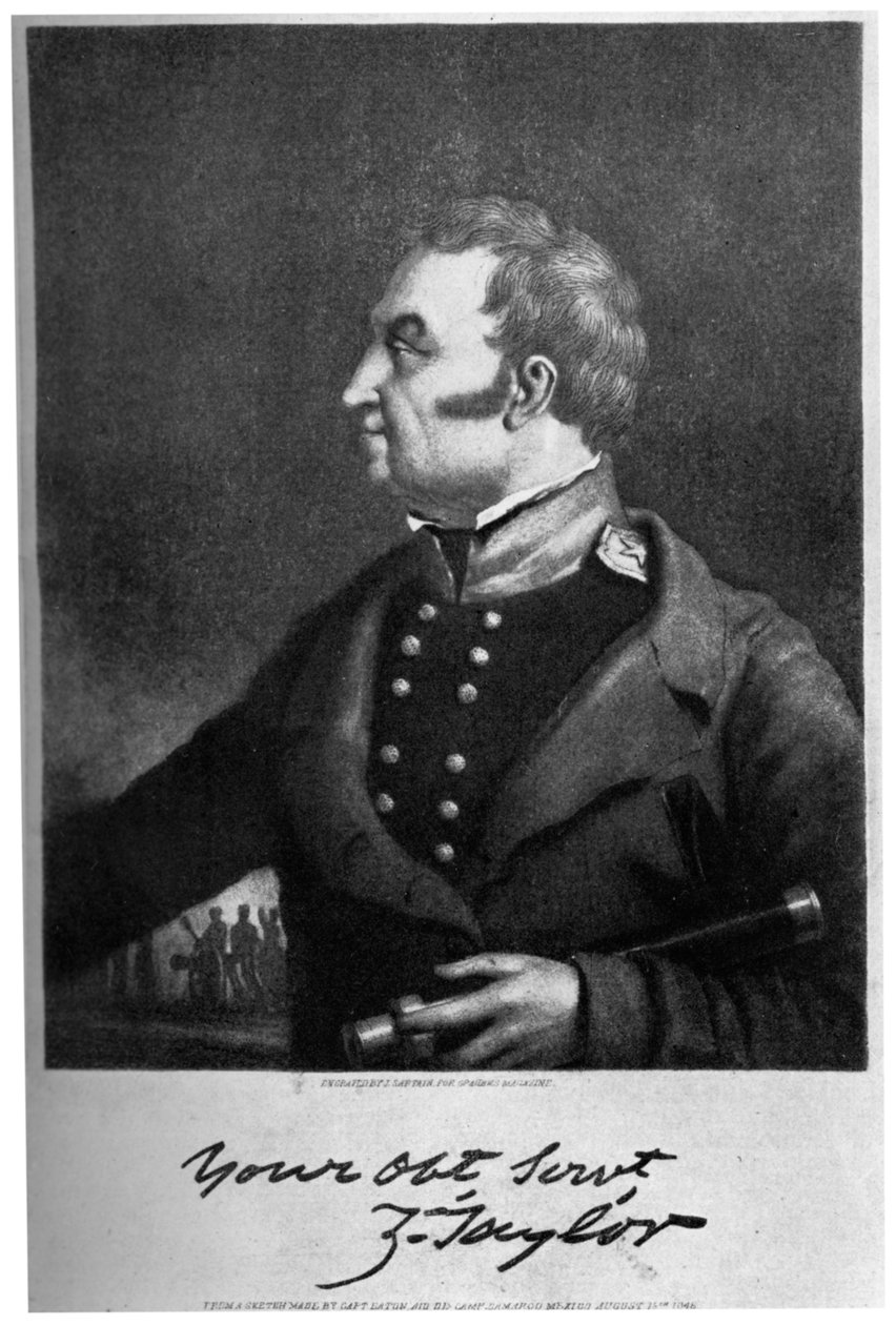 Zachary Taylor, líder e político militar americano, c1846, 1908 de Unbekannt