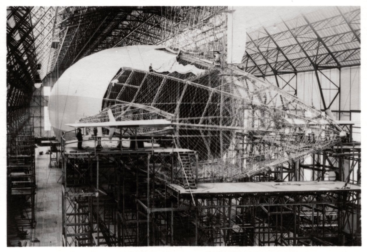 Zeppelin LZ 126 em construção, Friedrichshafen, Alemanha, 1924 1933 de Unbekannt