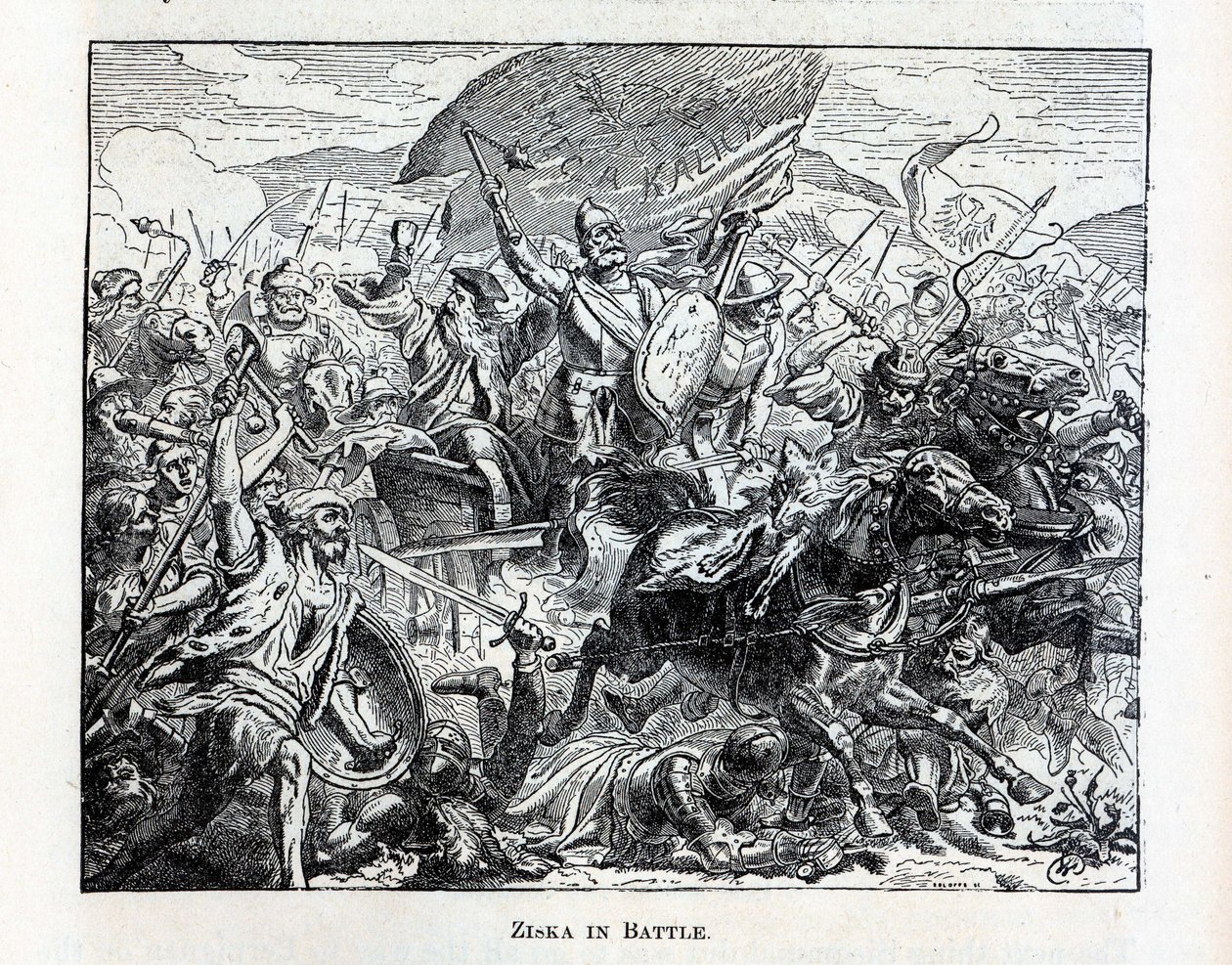 Ziska em batalha, 1882 de Unbekannt