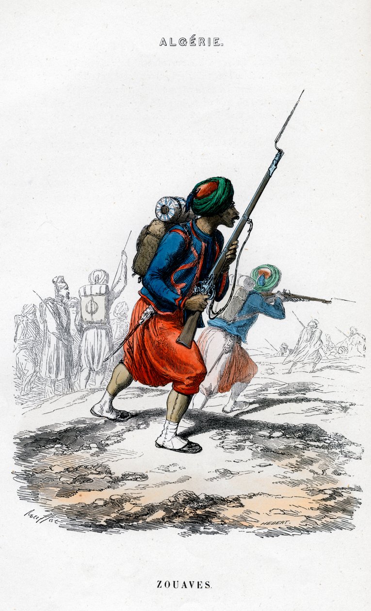 Zouaves, exército francês na Argélia de Unbekannt