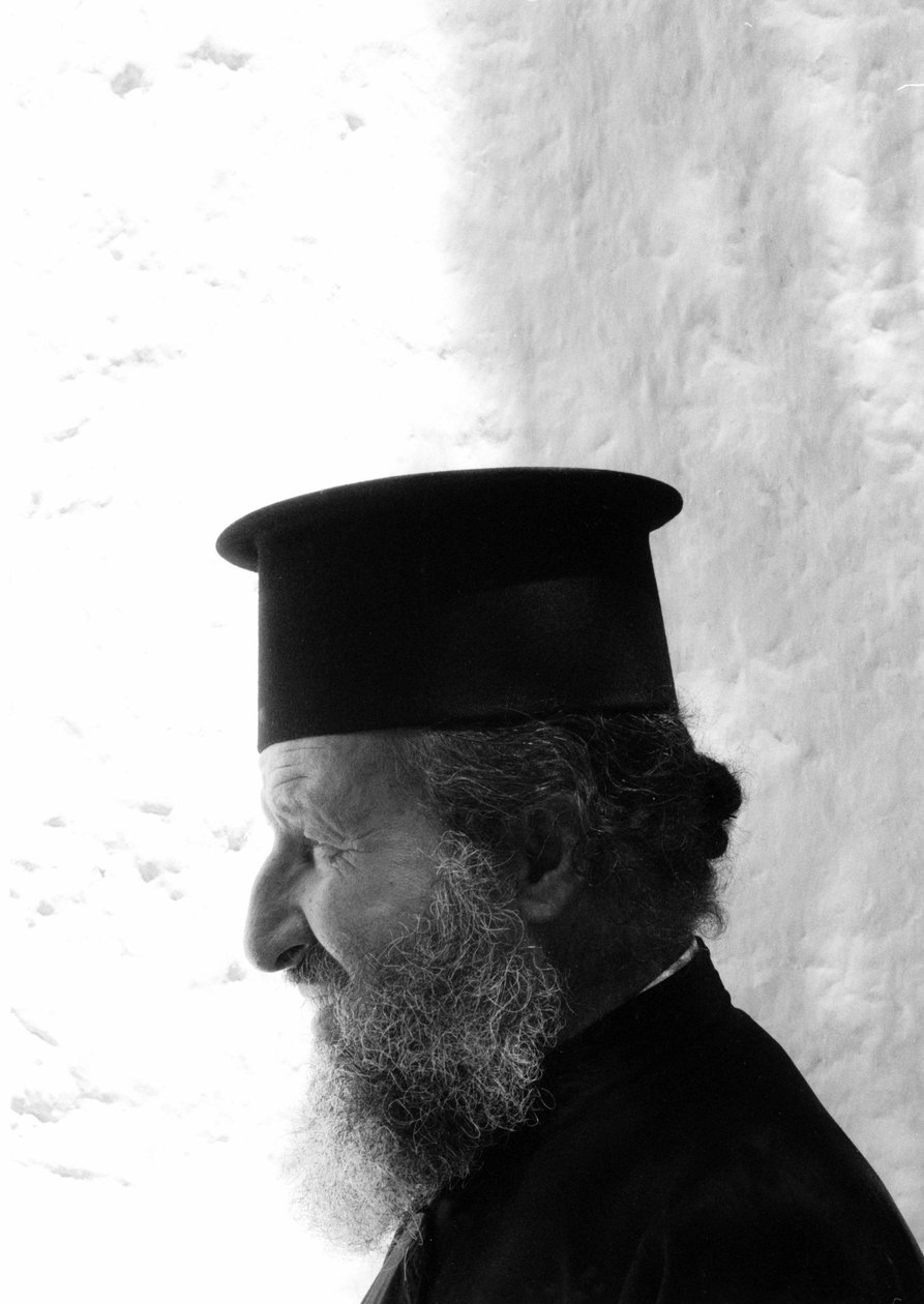 padre da Igreja Ortodoxa em Creta (papa) Creta 1985 de Unbekannt