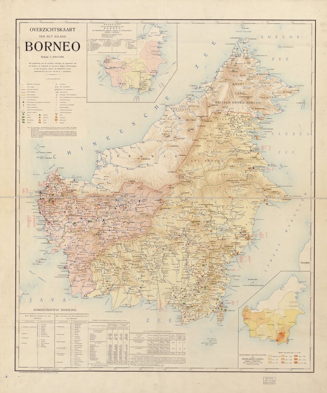 mapa da ilha de Bornéu de Unbekannt