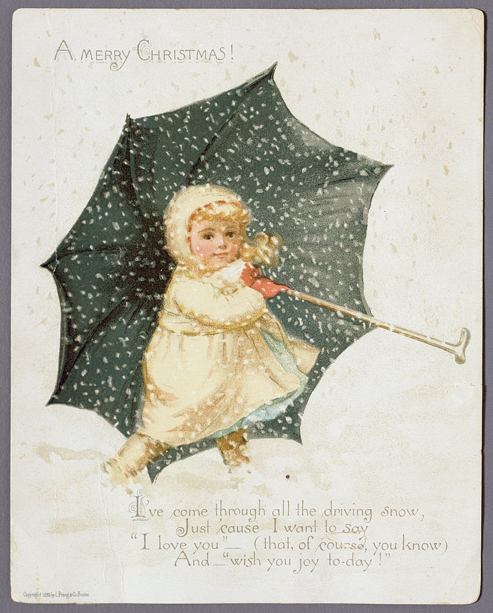 Um Feliz Natal, cartão de Natal, 1888 de Unbekannt Unbekannt