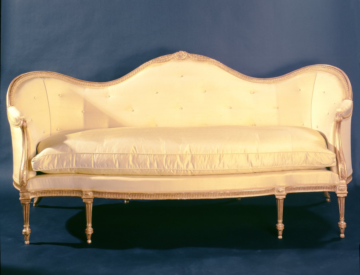 Sofá estilo Adam, c.1780 (giltwood) de Unbekannt Unbekannt