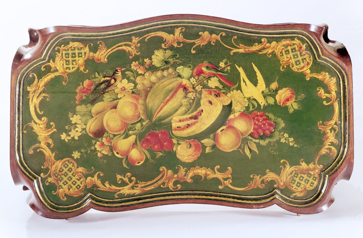 Bookrest, destacável de uma mesa de cabeceira Louis XV por Vernis Martin de Unbekannt Unbekannt