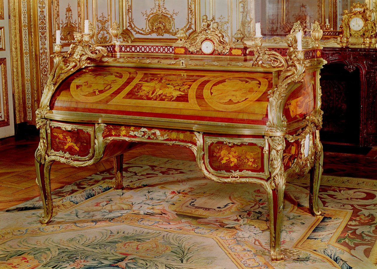 Bureau du Roi de Oeben e Riesener, marchetaria e ormolu, 1760-69 de Unbekannt Unbekannt