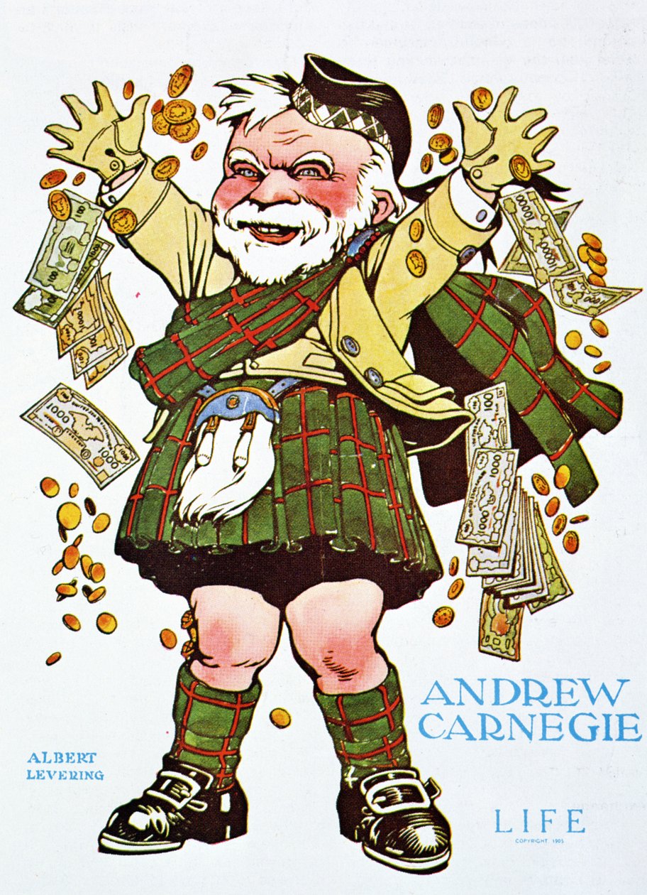 Desenhos animados de Andrew Carnegie da revista Life de Unbekannt Unbekannt