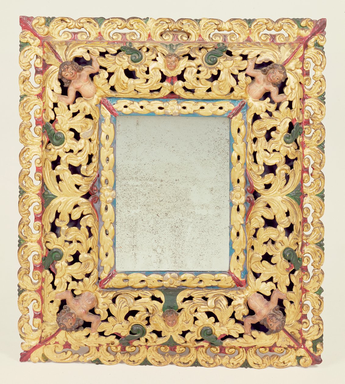 Charles II esculpido e pintado espelho de Unbekannt Unbekannt