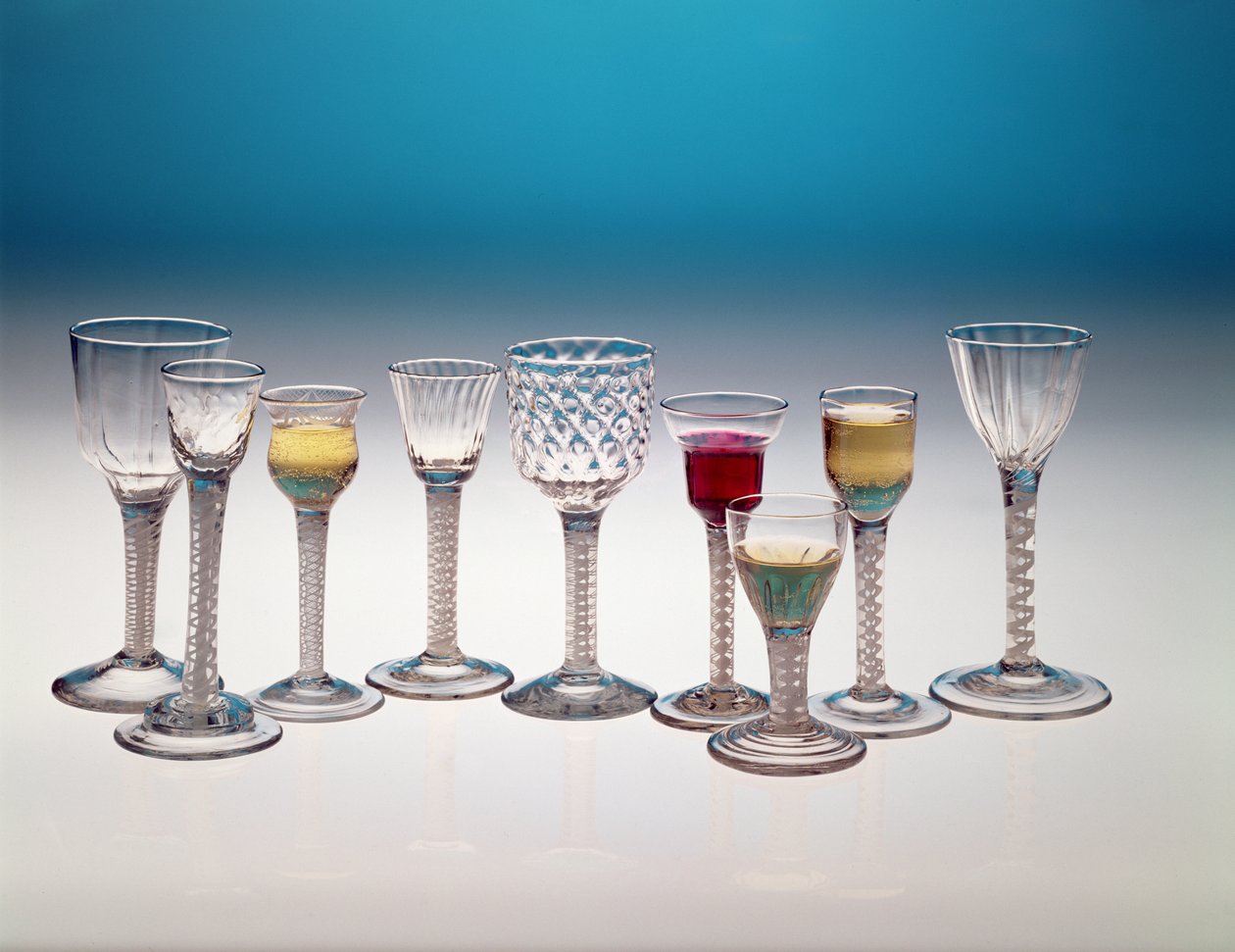 Coleção de taças de vinho, c.1755-60 de Unbekannt Unbekannt