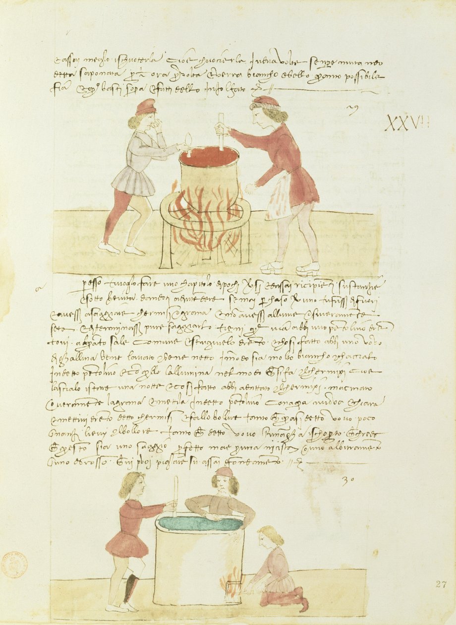 Tingimento da Seda de Precetti dellArte della Seta (Regras da Guilda da Seda) de Unbekannt Unbekannt