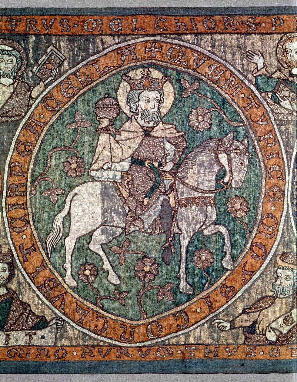Frente de altar bordado da Catedral de Bamberg, sul da Alemanha, c.1300 de Unbekannt Unbekannt