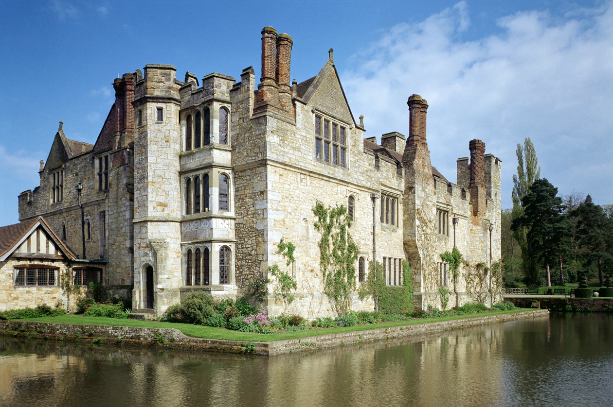 Vista exterior, de, castelo hever, kent, reino unido, cedo, décimo sexto século de Unbekannt Unbekannt