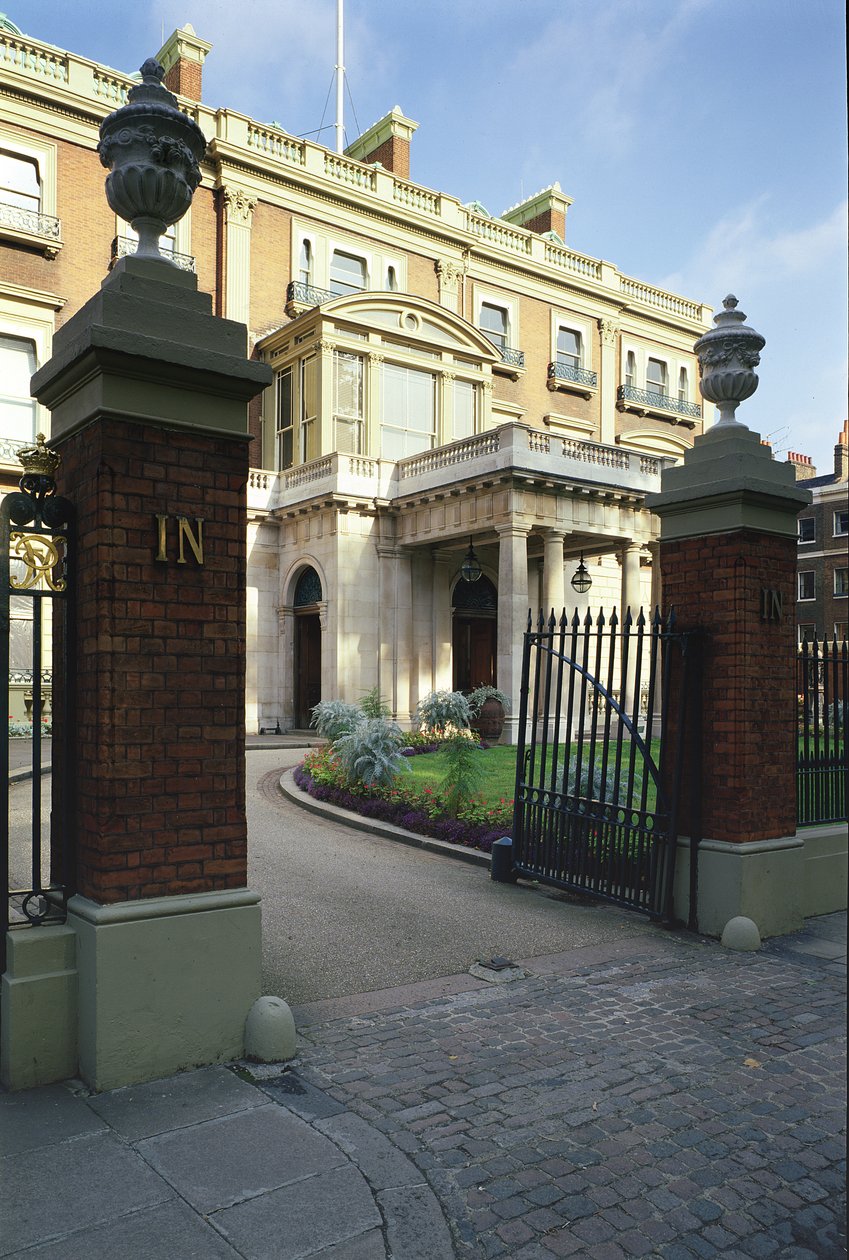 Vista exterior, de, entrada, para, hertford, casa, quadrado manchester, londres de Unbekannt Unbekannt