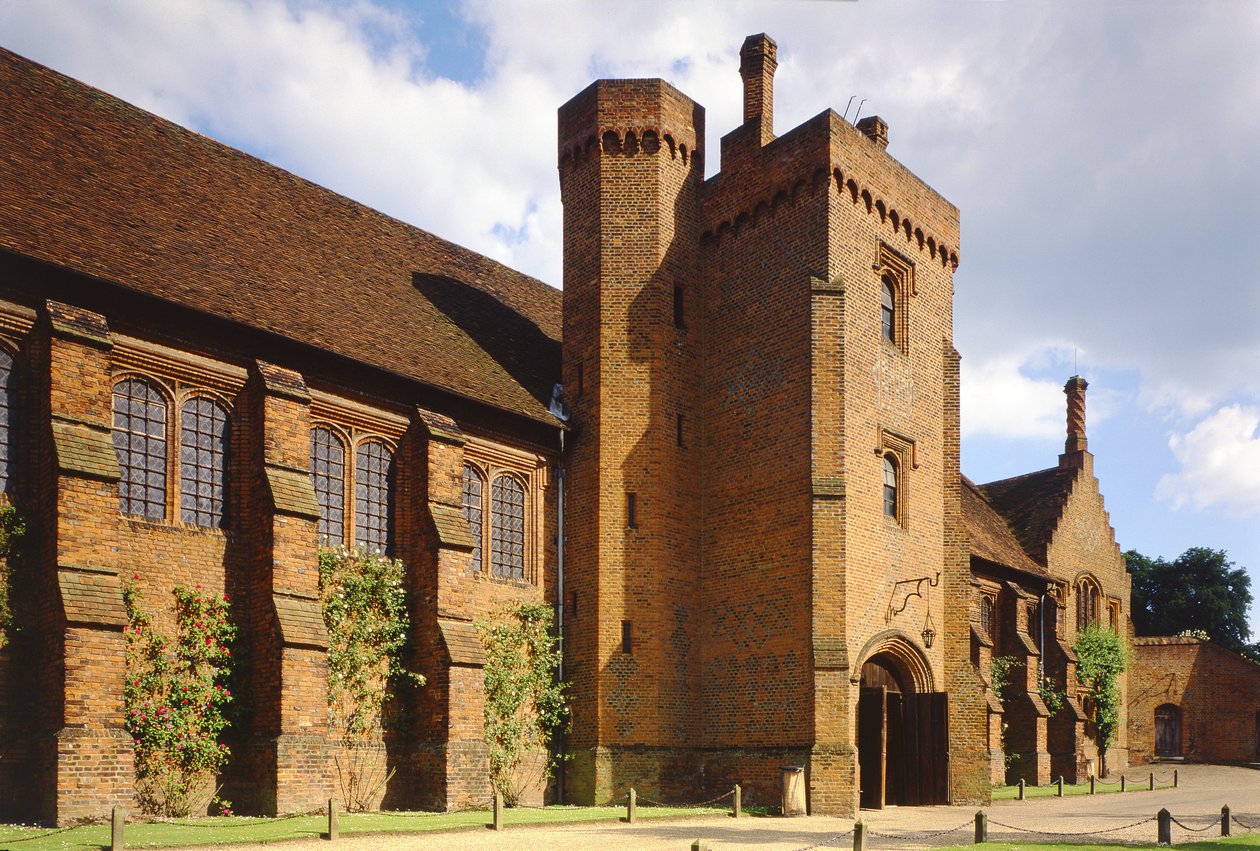 Vista exterior, de, a, palácio velho, de, Hatfield, casa, Hertfordshire, incorporado, 1480s de Unbekannt Unbekannt