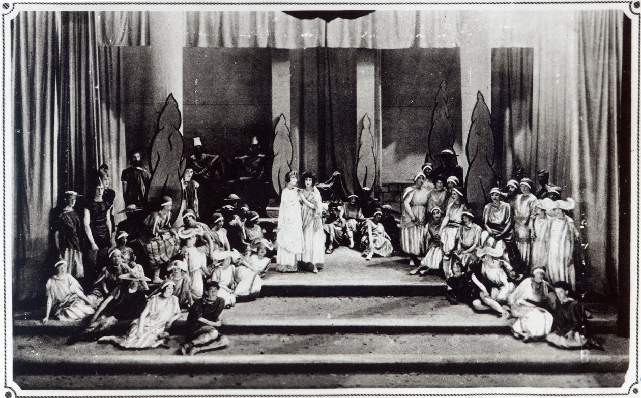Primeiro estágio na Inglaterra de Oratorio Semele, de Handel. 1925 de Unbekannt Unbekannt