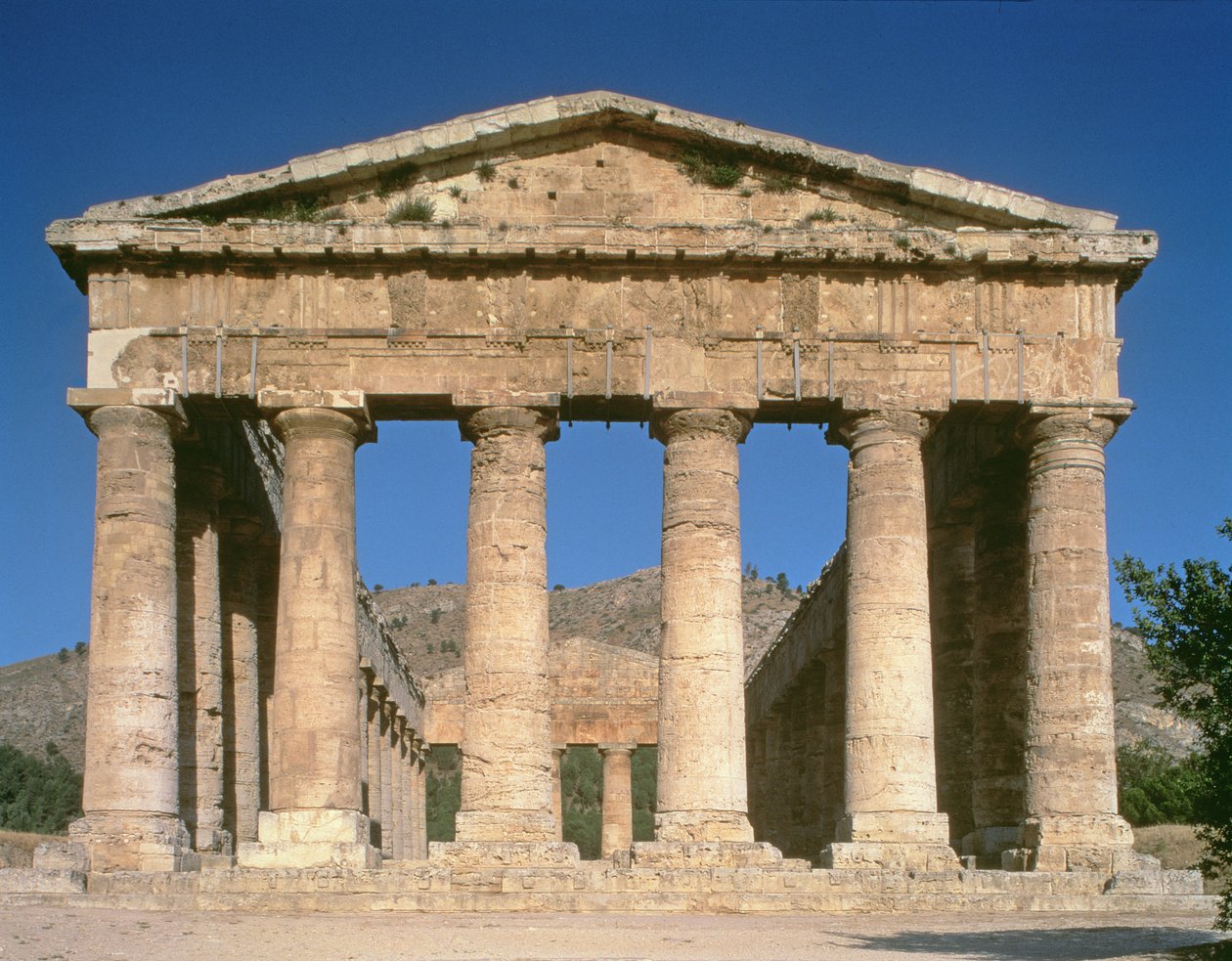 Templo grego, c.424-416 aC (detalhe) de Unbekannt Unbekannt