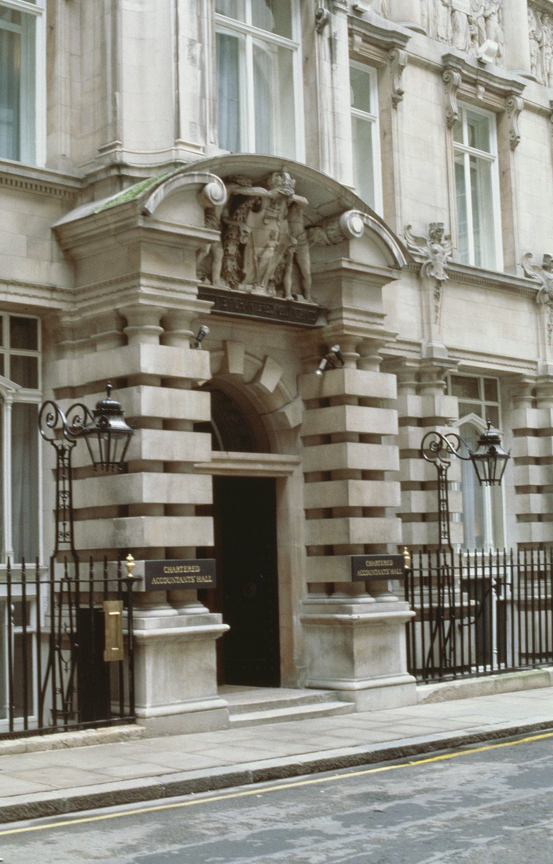 Instituto de Revisores Oficiais de Contas, Moorgate Place, Londres EC2 de Unbekannt Unbekannt