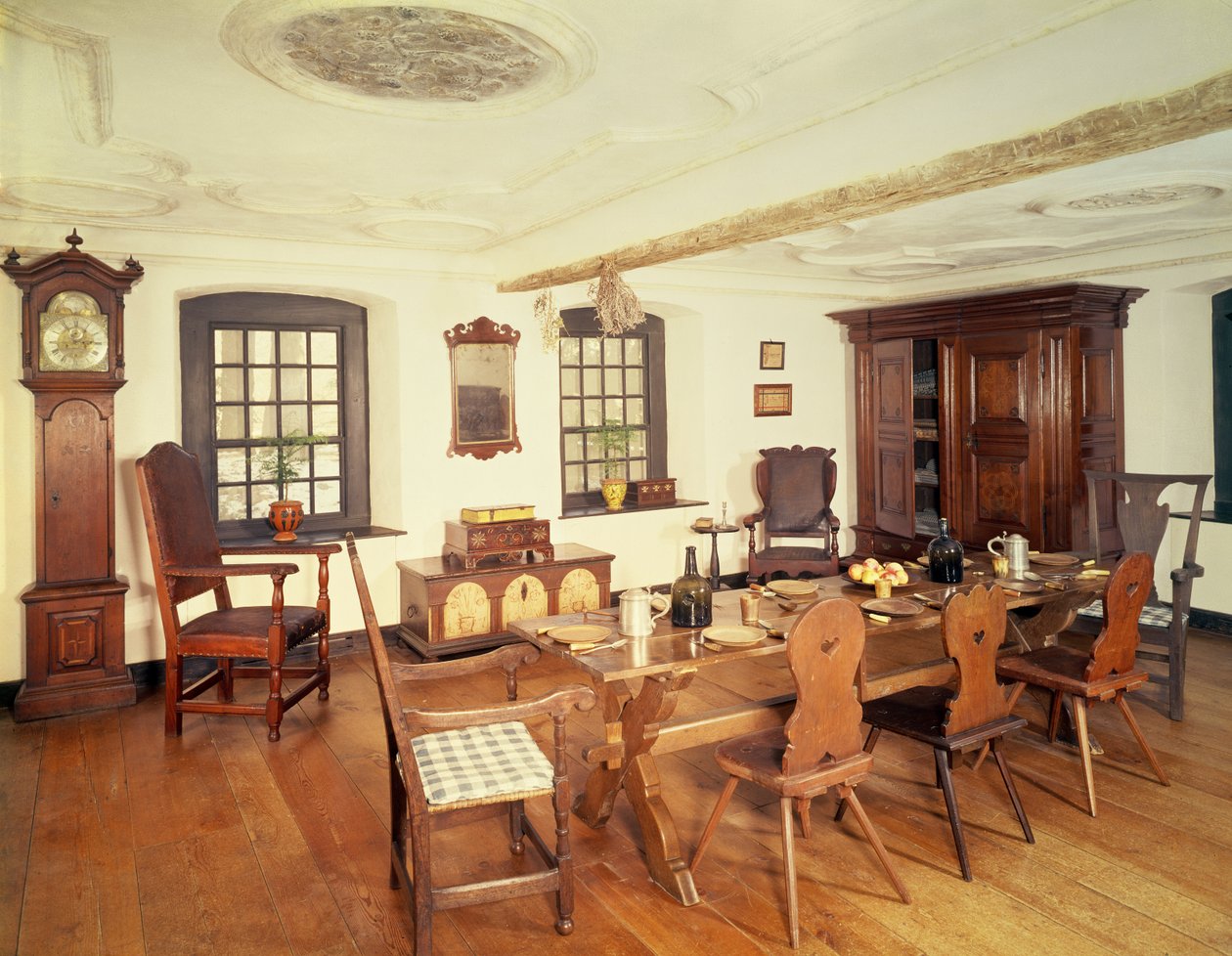 Kershner Parlor, Wernersville, Pensilvânia, 1755 de Unbekannt Unbekannt