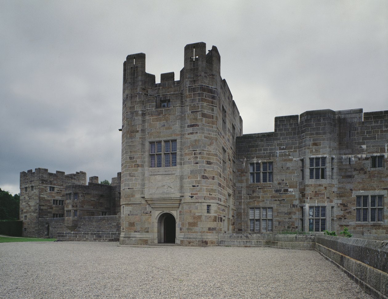 Entrada principal do Castelo Drogo, projetado por Sir Edwin Lutyens (1869-1944) 1910-30 de Unbekannt Unbekannt