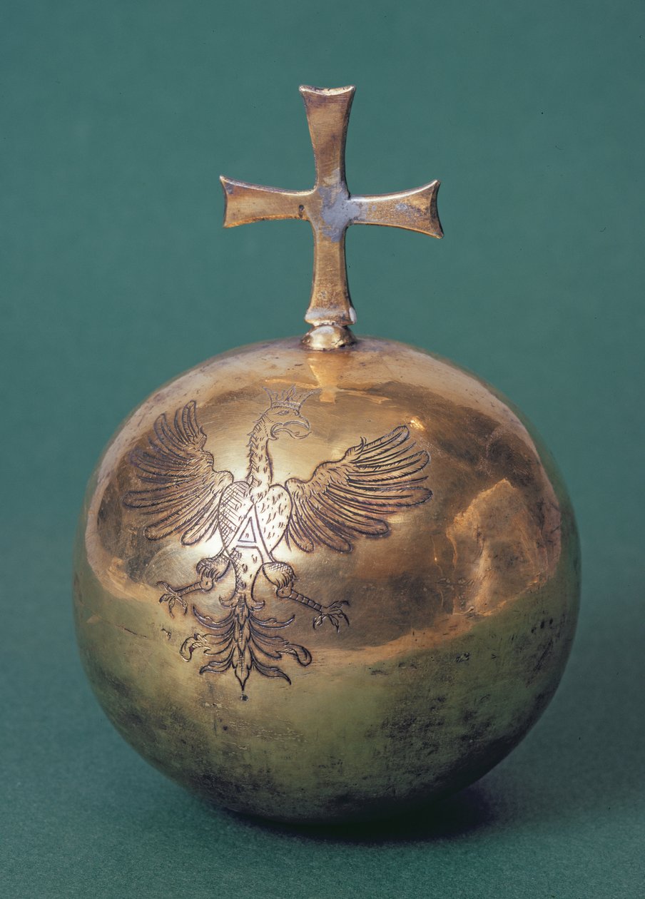 Orbe da rainha Anne Jagiellon, encomendada pela rainha Anne como parte de sua regalia de coroação, c.1572 de Unbekannt Unbekannt