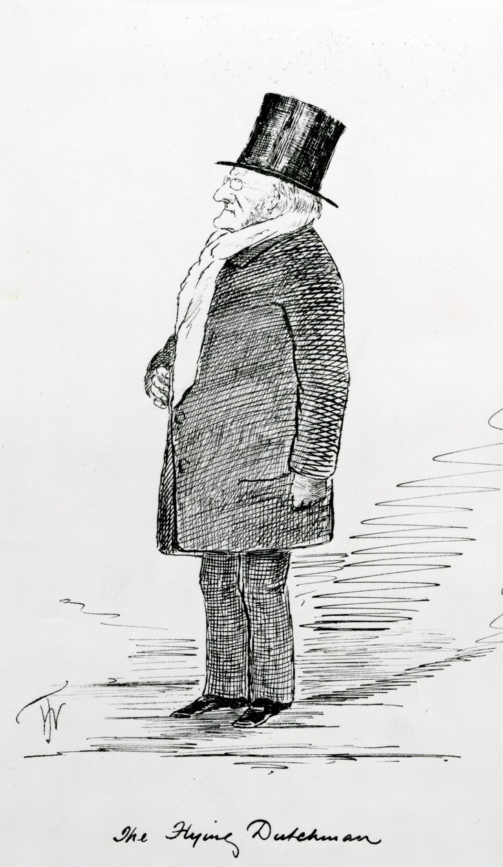 Panfleto de &39;The Flying Dutchman&39; de Wagner no Royal Albert Hall, Londres, maio de 1877 de Unbekannt Unbekannt