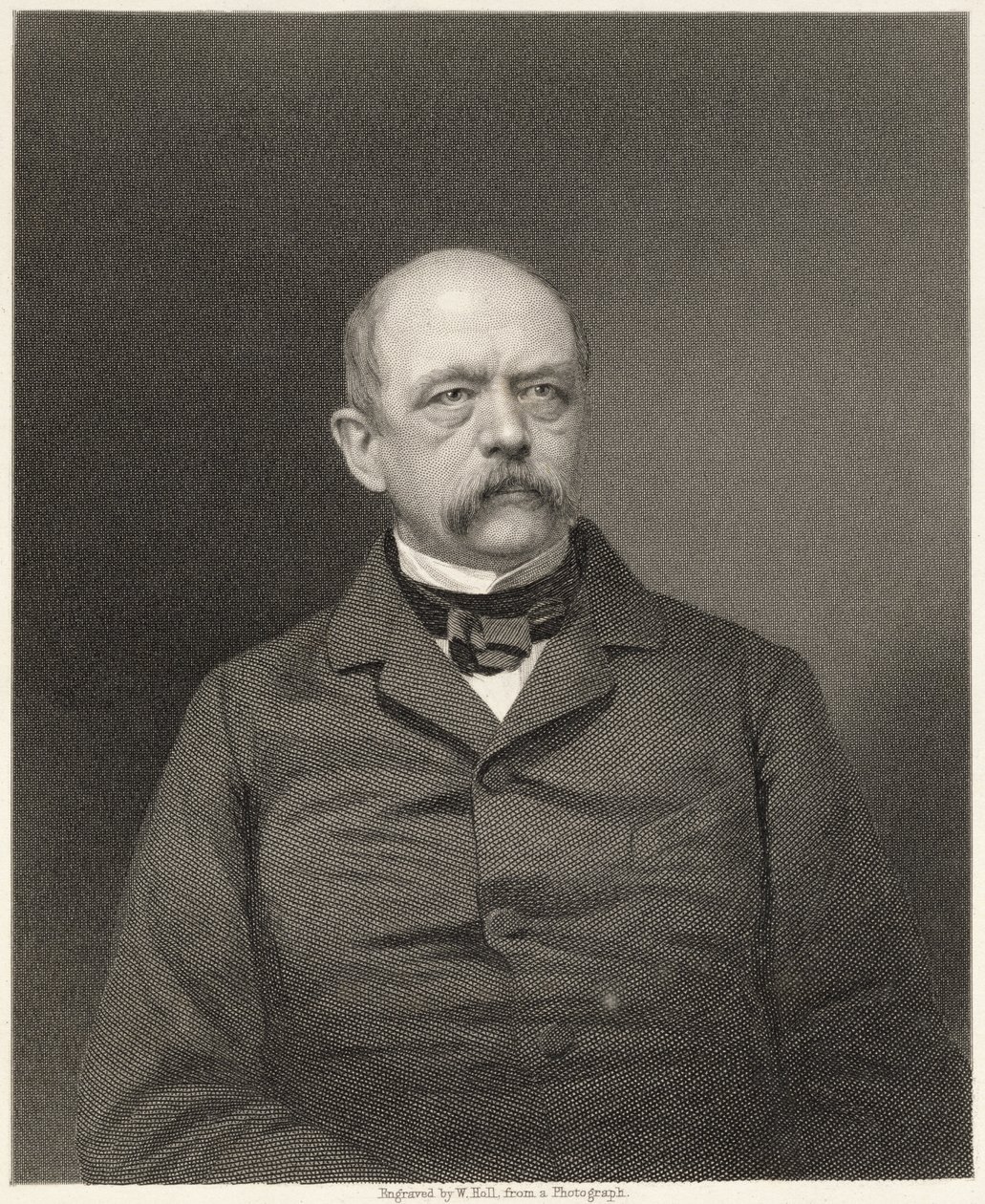 Retrato de Otto von Bismarck (1815-98) gravado por William Holl (1807-71) de uma fotografia, pub. de William Mackenzie de Unbekannt Unbekannt