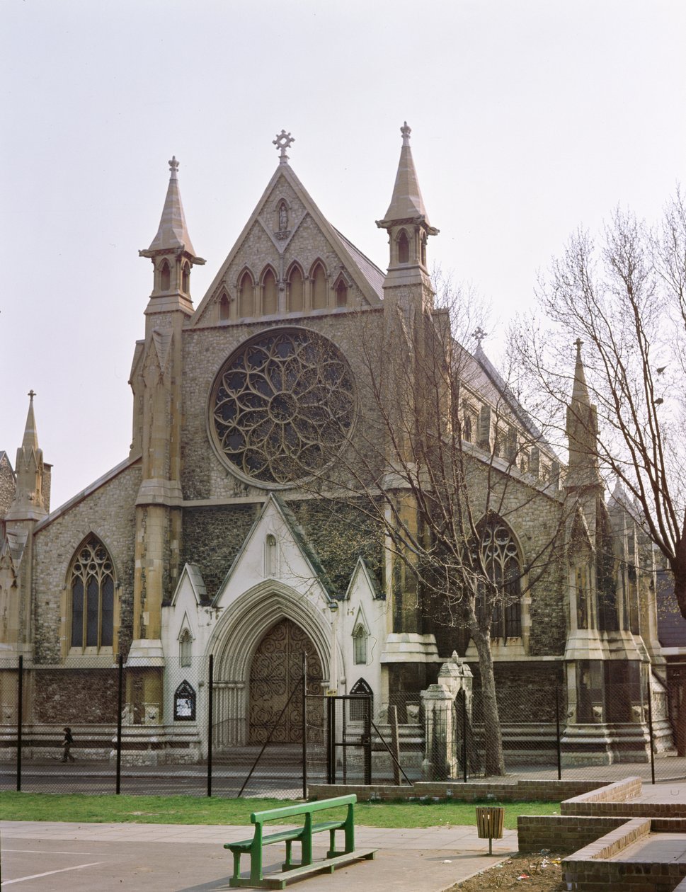 RC Igreja de St. Annes, Limehouse, projetado por Gilbert Blount, 1855 e 1894 de Unbekannt Unbekannt