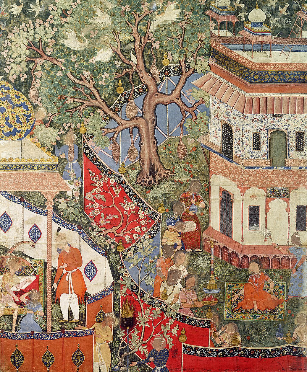 Rustam descobre a garota que traiu seu amor a Mihr Afruz, do &39;Hamzanama&39; (Livro de Hamza) da Índia ou do Paquistão, c.1562-77 (wc opaco sobre algodão) de Unbekannt Unbekannt