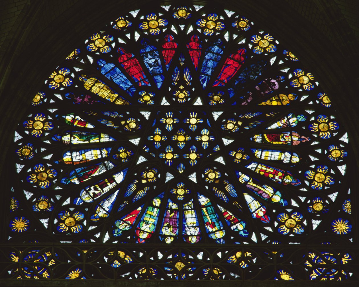 Sar da janela de David na igreja da abadia de Saint-Ouen, c.1440 de Unbekannt Unbekannt