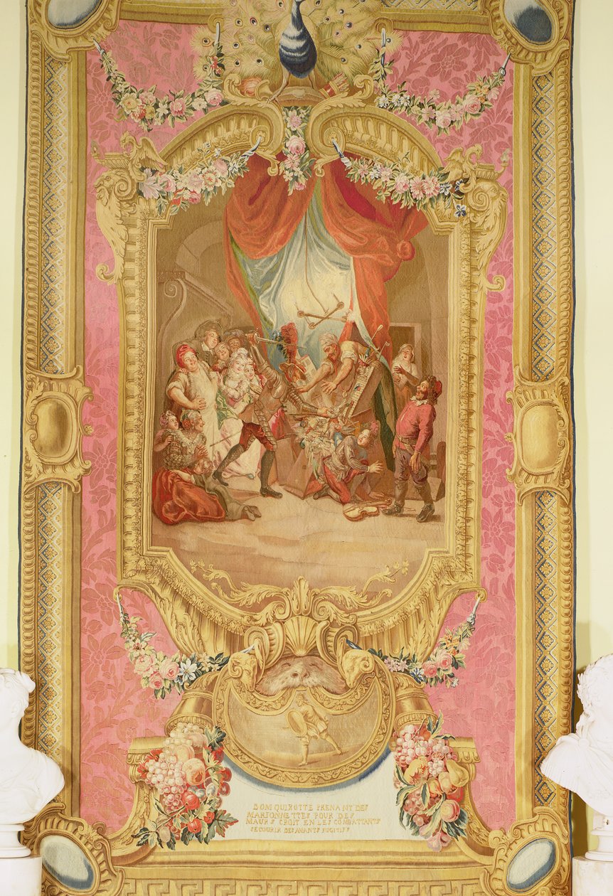 Cena de Don Quixote, tapeçaria da Galeria Regents de Unbekannt Unbekannt