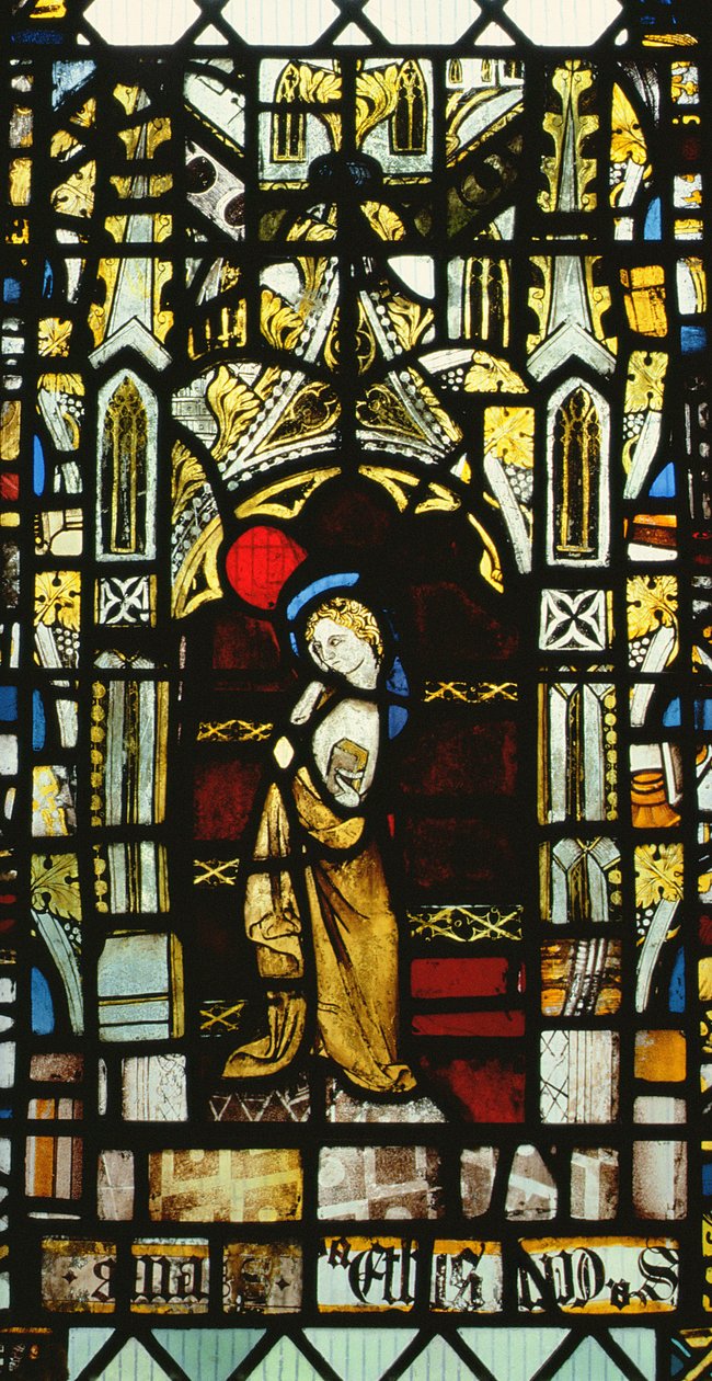 St.John de uma janela da crucificação, britânicos, do século XV de Unbekannt Unbekannt
